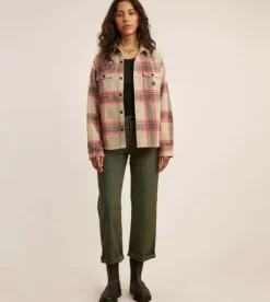Roark Amberley Long Sleeve Flannel Stone Clearance