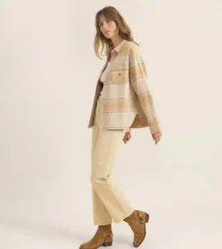 Roark Amberley Long Sleeve Flannel Caramel Outlet