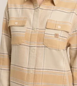 Roark Amberley Long Sleeve Flannel Caramel Outlet