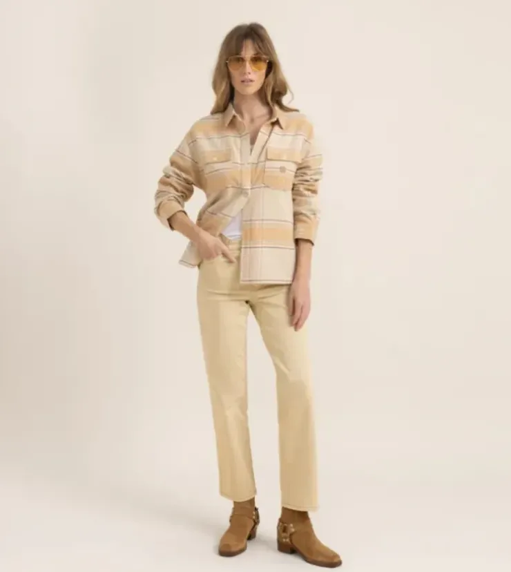 Roark Amberley Long Sleeve Flannel Caramel Outlet