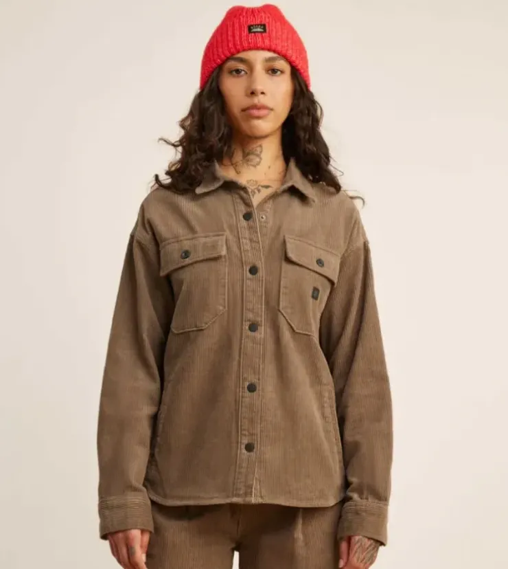 Roark Amberley Long Sleeve Flannel Mocha New