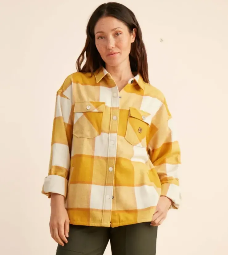Roark Amberley Long Sleeve Flannel Tobacco Sale