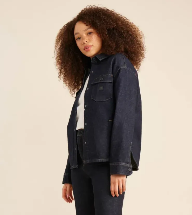 Roark Amberley Shirt Jacket Indigo New