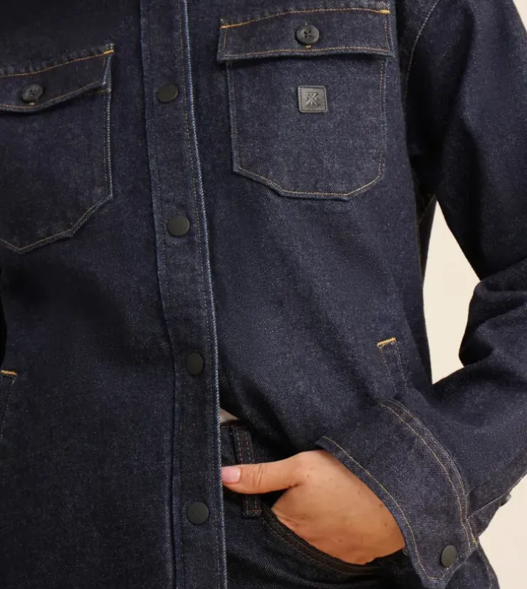 Roark Amberley Shirt Jacket Indigo New