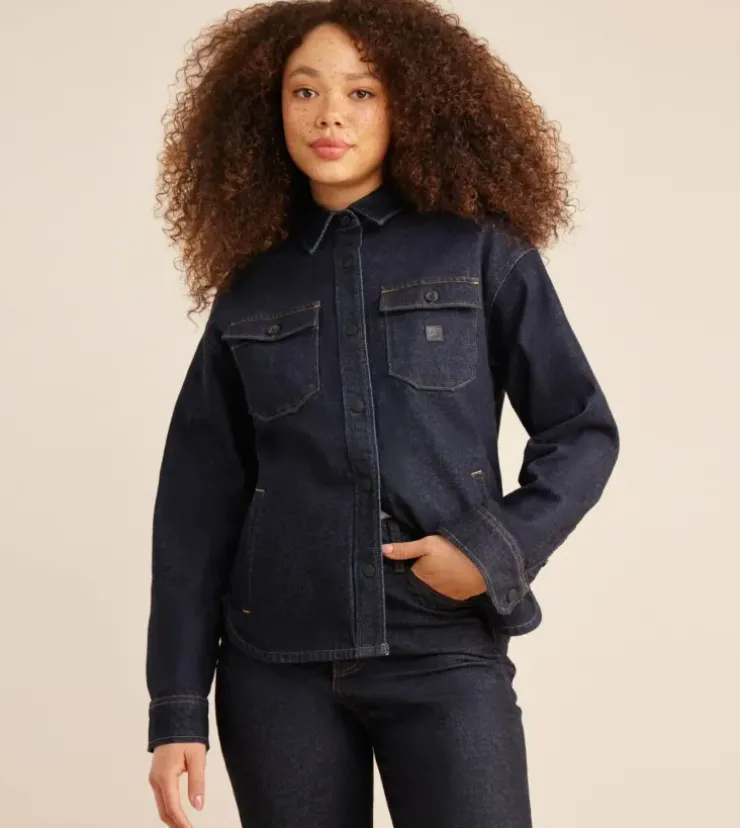 Roark Amberley Shirt Jacket Indigo New