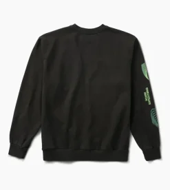 Roark Aurora Crew Sweatshirt VintageBlack Clearance
