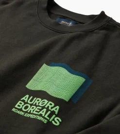 Roark Aurora Crew Sweatshirt VintageBlack Clearance
