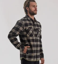 Roark Backwoods Flannel Jacket Black New
