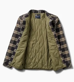 Roark Backwoods Flannel Jacket Black New