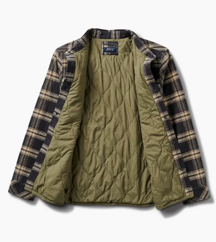Roark Backwoods Flannel Jacket Black New