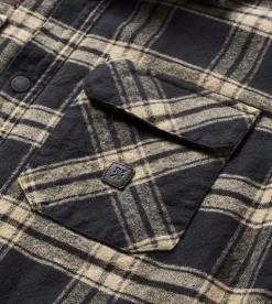 Roark Backwoods Flannel Jacket Black New