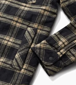 Roark Backwoods Flannel Jacket Black New