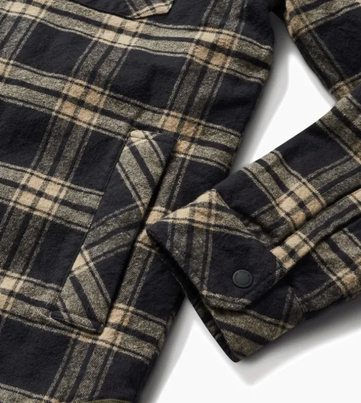 Roark Backwoods Flannel Jacket Black New