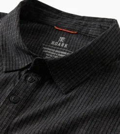 Roark Bless Up Breathable Polo Shirt Black Discount