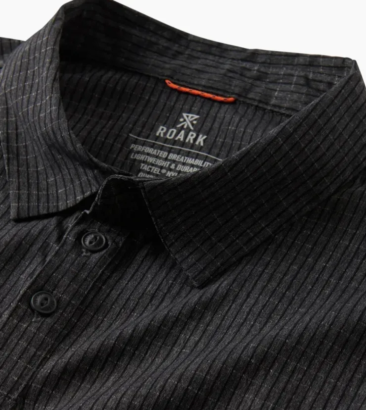 Roark Bless Up Breathable Polo Shirt Black Discount