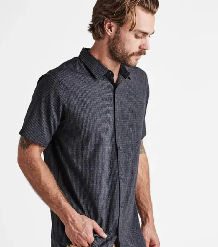 Roark Bless Up Breathable Stretch Shirt Black2 Sale