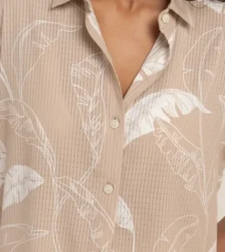 Roark Bless Up Breathable Stretch Shirt Stone Sale