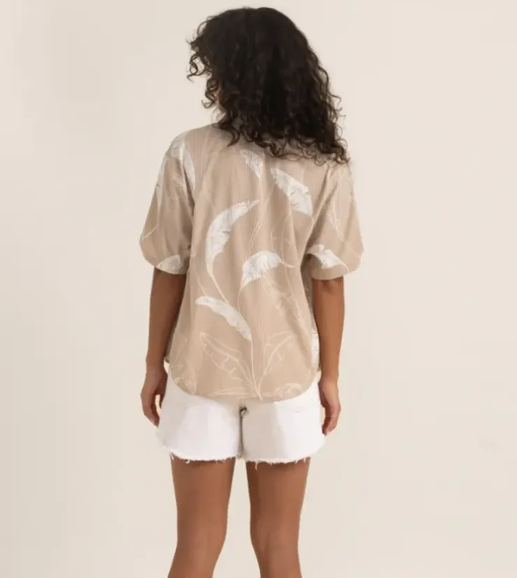 Roark Bless Up Breathable Stretch Shirt Stone Sale