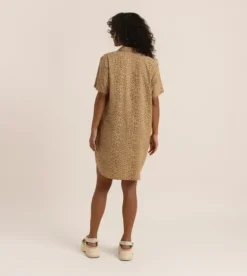 Roark Bless Up Breathable Stretch Dress CaramelLeopard Sale