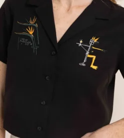 Roark Camp Shirt Black Hot