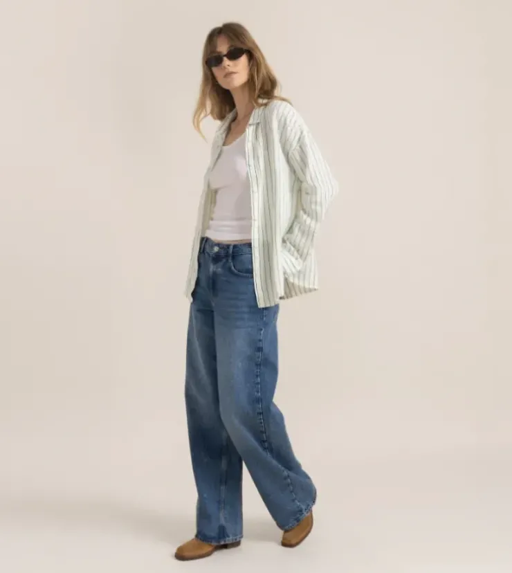Roark Costa Long Sleeve Shirt Coconut Sale