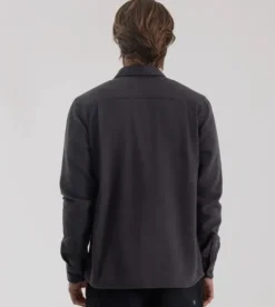 Roark Crossroads Long Sleeve Flannel Charcoal Sale