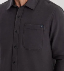 Roark Crossroads Long Sleeve Flannel Charcoal Sale
