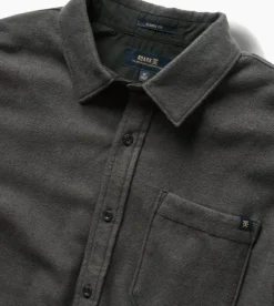 Roark Crossroads Long Sleeve Flannel Charcoal Sale