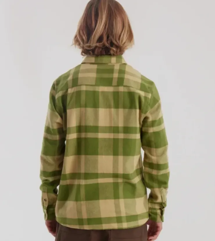Roark Crossroads Long Sleeve Flannel Fern