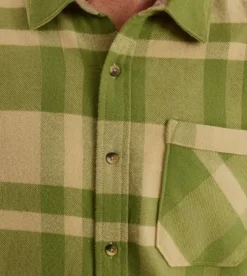 Roark Crossroads Long Sleeve Flannel Fern
