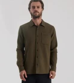 Roark Crossroads Long Sleeve Flannel DarkMilitary New