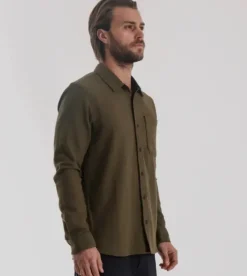 Roark Crossroads Long Sleeve Flannel DarkMilitary New