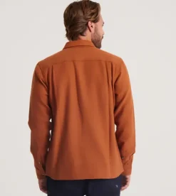 Roark Crossroads Long Sleeve Flannel Pecan New