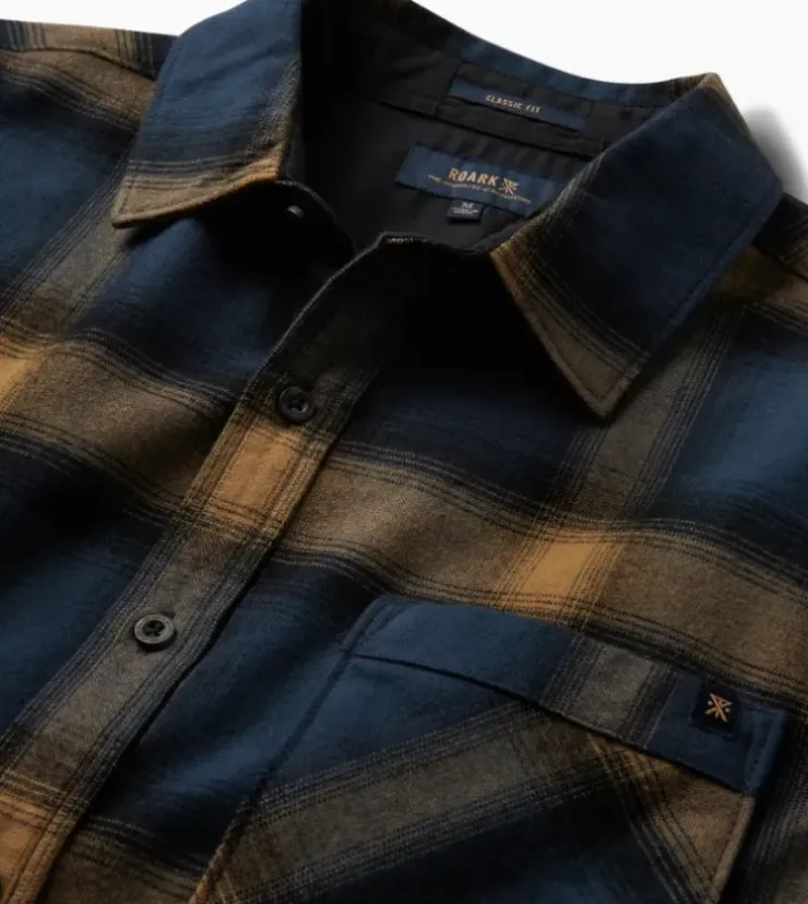 Roark Crossroads Long Sleeve Flannel DarkNavy Online