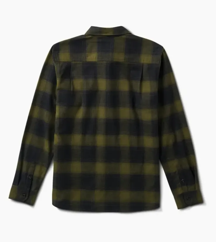Roark Crossroads Long Sleeve Flannel DarkMilitaryPlaid Online