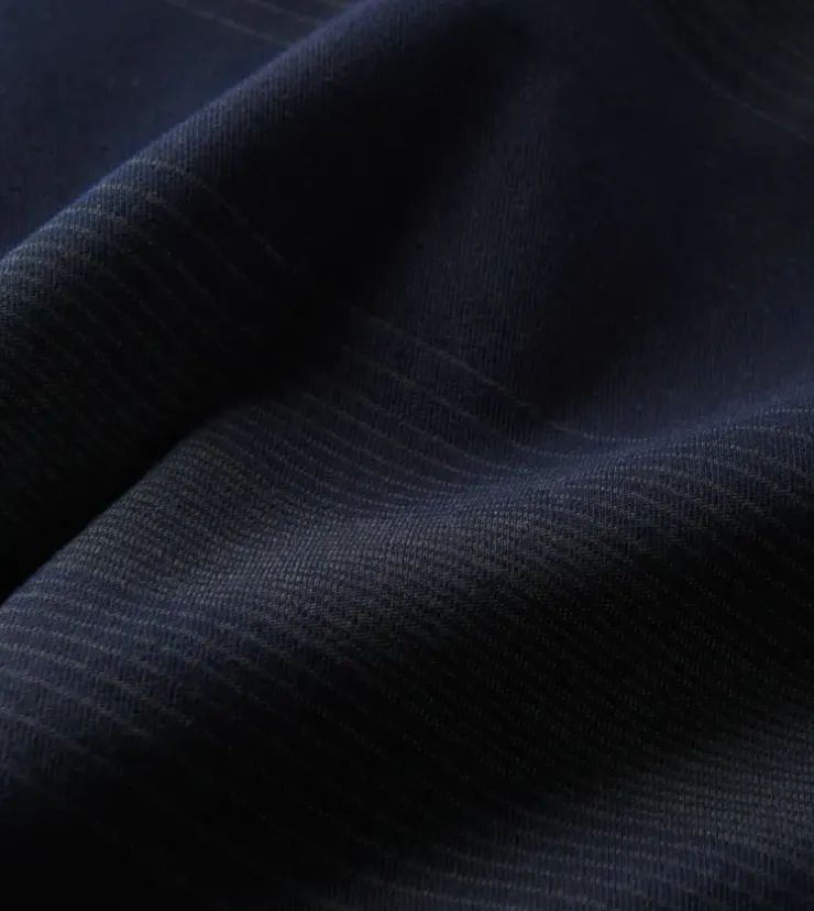 Roark Diablo Long Sleeve Flannel DarkNavyStripes Sale