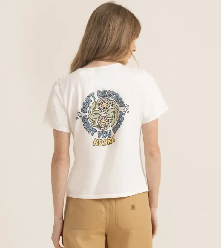 Roark Enjoy Everyday Premium Tee Coconut Clearance