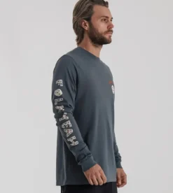 Roark Folk Yeah LS Premium Tee Orion Clearance
