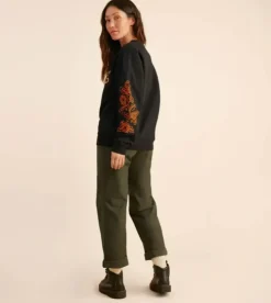 Roark Hokkaido Tiger Club Fleece Sweatshirt Black Outlet