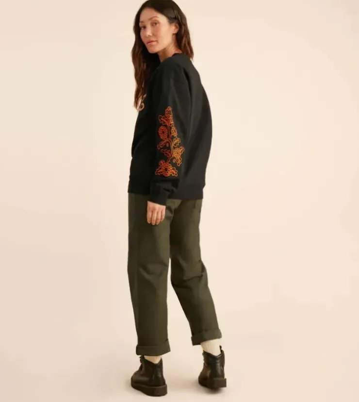 Roark Hokkaido Tiger Club Fleece Sweatshirt Black Outlet