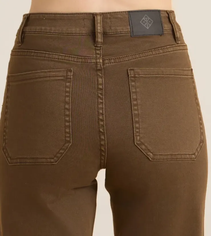 Roark HWY 395 Broken Twill Jeans DarkBrown2 New