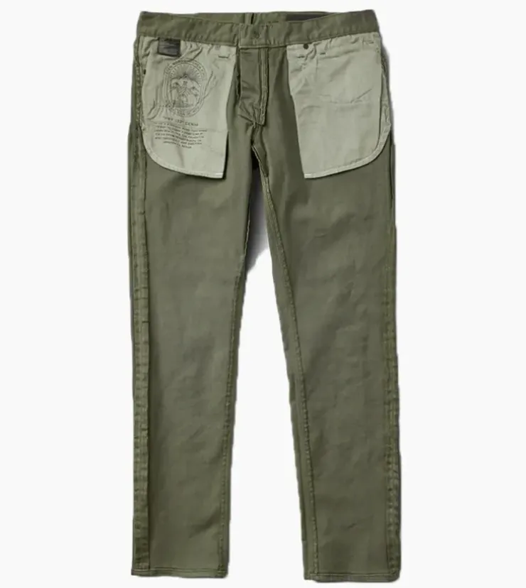 Roark HWY 133 Slim Fit Broken Twill Jeans Military2 Hot