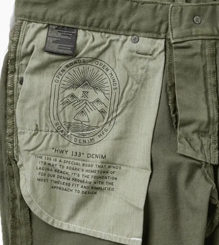 Roark HWY 133 Slim Fit Broken Twill Jeans Military2 Hot
