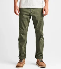 Roark HWY 128 Straight Fit Broken Twill Jeans Military2 Clearance