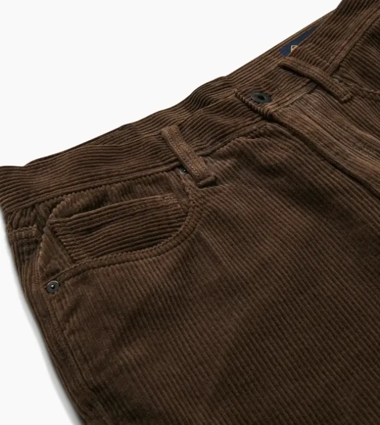 Roark HWY 128 Straight Fit Corduroy Denim Kaffa