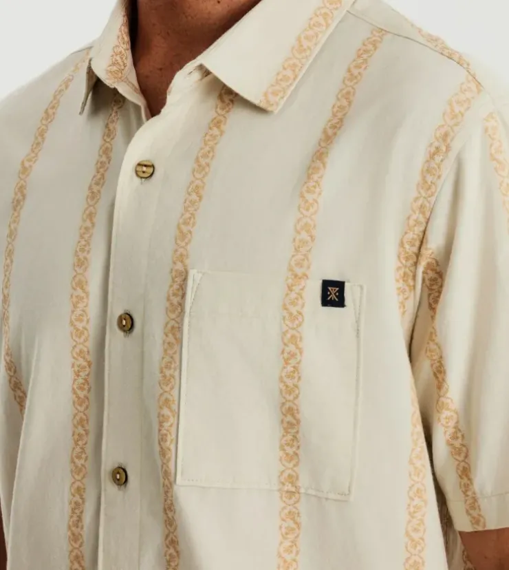 Roark Journey Button Up Shirt Almond Outlet