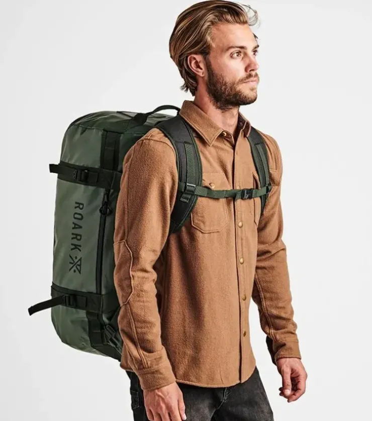 Roark Keg 80L Convertible Duffel Bag Military