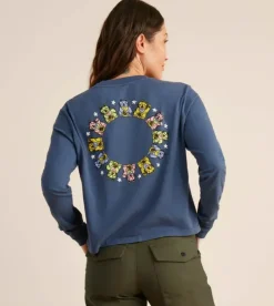 Roark Lady Luck Long Sleeve Premium Tee DeepBlue Discount