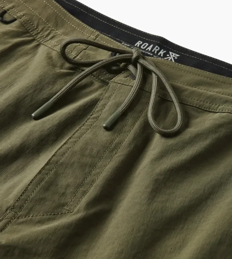 Roark Layover Trail Shorts 17" Military Best