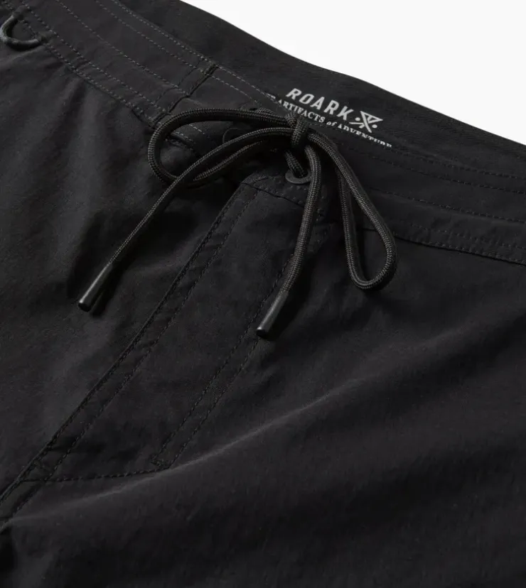 Roark Layover Trail Shorts 17" Black Clearance